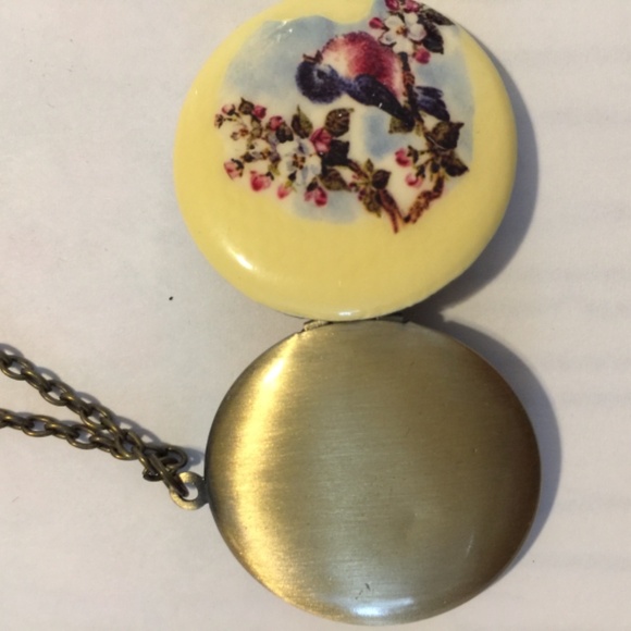 Songbird locket with bronze finish - Picture 4 of 8